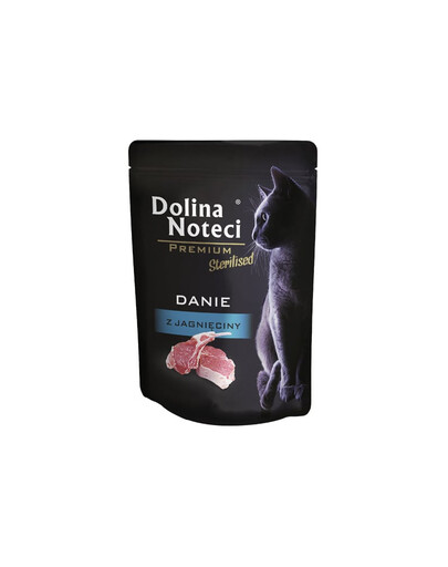 DOLINA NOTECI Premium Sterilised piatto di agnello 85 g cibo umido per gatti sterilizzati