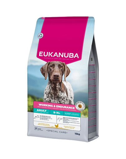 EUKANUBA Special Care Working & Endurance Adult 15 kg cibo secco per cani attivi