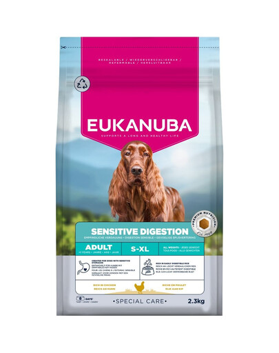 EUKANUBA Special Care Adult Dogs with Sensitive Digestion 2,3 kg cibo secco per cani adulti con sistema digestivo sensibile