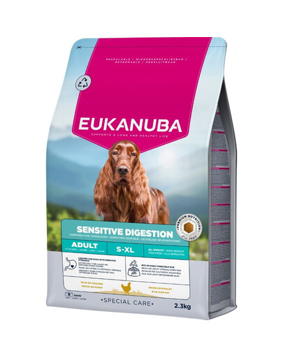 EUKANUBA Special Care Adult Dogs with Sensitive Digestion 2,3 kg cibo secco per cani adulti con sistema digestivo sensibile