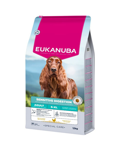 EUKANUBA Special Care Adult Dogs with Sensitive Digestion 12 kg cibo secco per cani adulti con sistema digerente sensibile