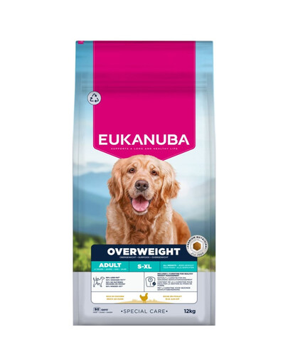 EUKANUBA Special Care Adult Dogs Overweight 12 kg cibo secco per cani adulti in sovrappeso