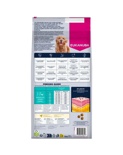 EUKANUBA Special Care Adult Dogs Overweight 12 kg cibo secco per cani adulti in sovrappeso