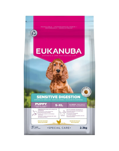 EUKANUBA Special Care Puppies with Sensitive Digestion 2,3 kg cibo secco per cuccioli con sistema digerente sensibile