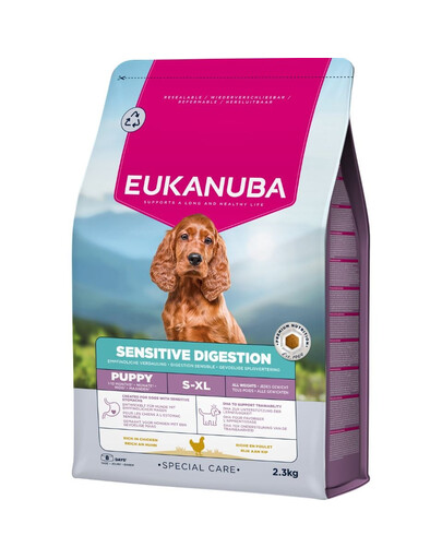 EUKANUBA Special Care Puppies with Sensitive Digestion 2,3 kg cibo secco per cuccioli con sistema digerente sensibile