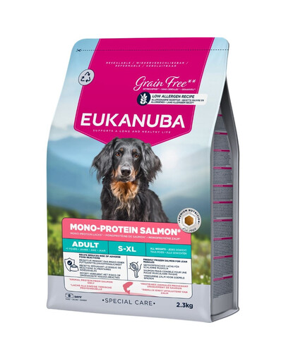 EUKANUBA Special Care Adult Mono-Protein Salmon 2,3 kg cibo secco per cani adulti ricco di salmone