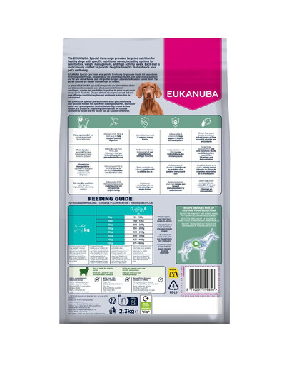EUKANUBA Special Care Adult Mono-Protein Lamb 2,3 kg cibo secco per cani adulti ricco di agnello
