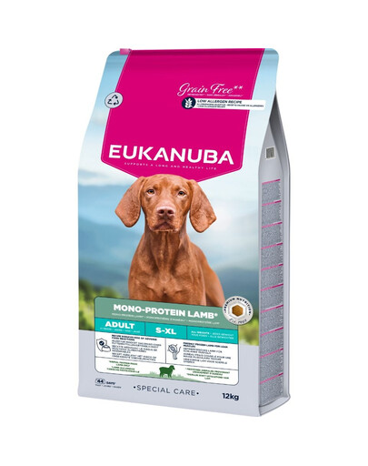 EUKANUBA Special Care Adult Mono-Protein Lamb 12 kg cibo secco per cani adulti ricco di agnello