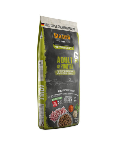BELCANDO Grain Free Adult Poultry 22,5 kg cibo secco senza cereali per cani di taglia media e grande