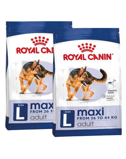 ROYAL CANIN Maxi Adult 30kg (2x15kg) cibo secco per cani adulti fino a 5 anni di età, razze grandi