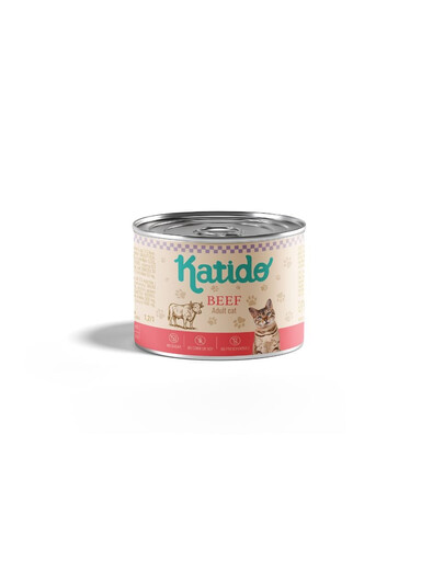 KATIDO Manzo 200g cibo umido per gatti