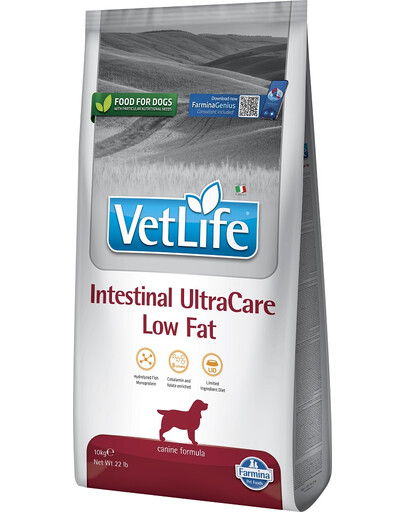 FARMINA Vet Life Dog Intestinal Ultra Care Low Fat 10 kg alimento dietetico per cani