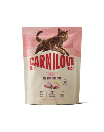 CARNILOVE True Fresh Cat Turkey Sterilised 400 g tacchino, per gatti sterilizzati