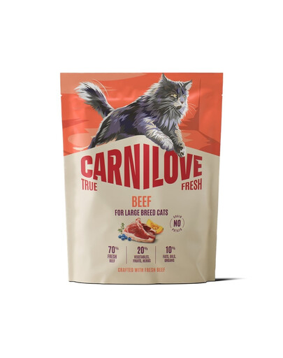 CARNILOVE True Fresh Cat Beef Adult Large 400 g manzo, per gatti di grandi razze