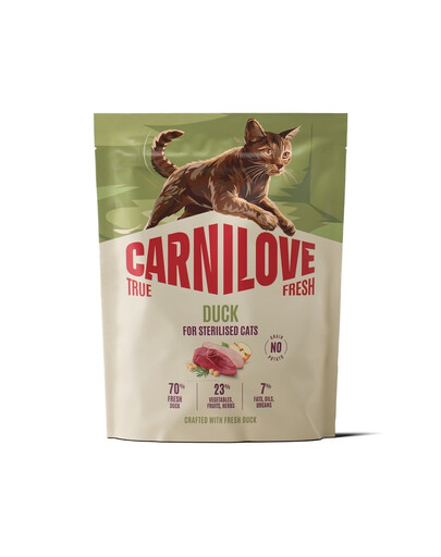 CARNILOVE True Fresh Cat Duck Sterilised 400 g anatra, per gatti sterilizzati
