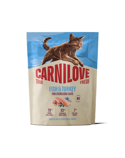 CARNILOVE True Fresh Cat Fish and Turkey Sterilised 400 g pesce e tacchino, per gatti sterilizzati