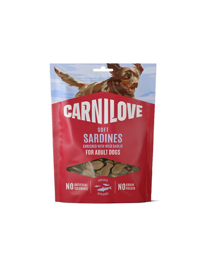 CARNILOVE Dog Soft Snack Sardines 200g miękkie przysmaki z sardynką dla dorosłych psów