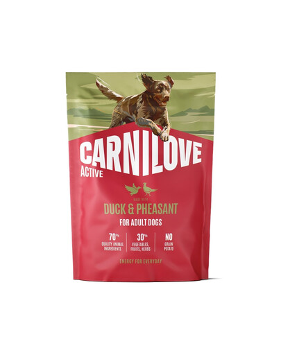 CARNILOVE Active Dog Duck and Pheasant Adult 1,5 kg anatra e fagiano, per cani adulti
