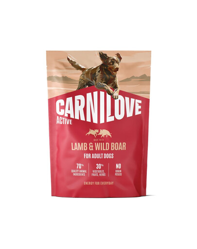 CARNILOVE Active Dog Lamb and Wild Boar Adult 1,5 kg agnello e cinghiale, per cani adulti