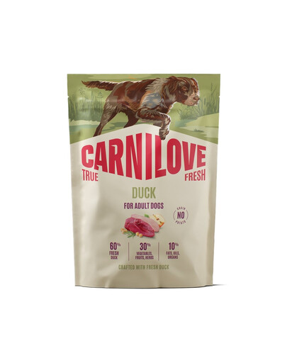 CARNILOVE True Fresh Dog Duck Adult 1,5 kg crocchette con anatra fresca per cani adulti