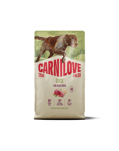 CARNILOVE True Fresh Dog Duck Adult 12 kg crocchette con anatra fresca per cani adulti