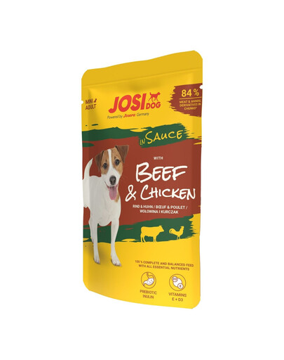 JOSERA JosiDog Mini Adult Manzo e pollo in salsa cibo umido per cani di piccola taglia 100 g