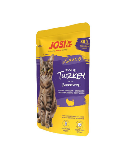 JOSERA JosiCat Ricco di Tacchino in Salsa cibo umido per gatti 85 g