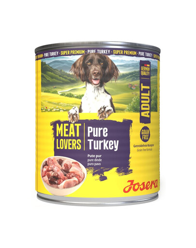 JOSERA Meat Lovers Pure Turkey Tacchino cibo umido per cani 800 g