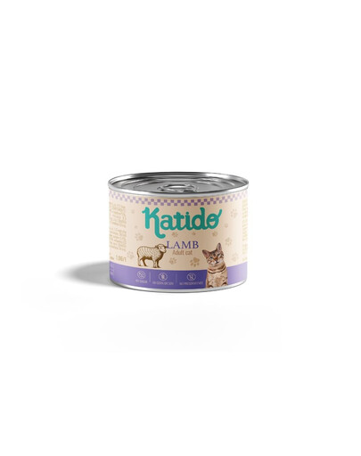 KATIDO Agnello 200g cibo umido per gatti