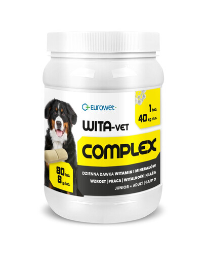 EUROWET Wita-Vet Complex 8G 80 tab. vitamine e minerali per cani