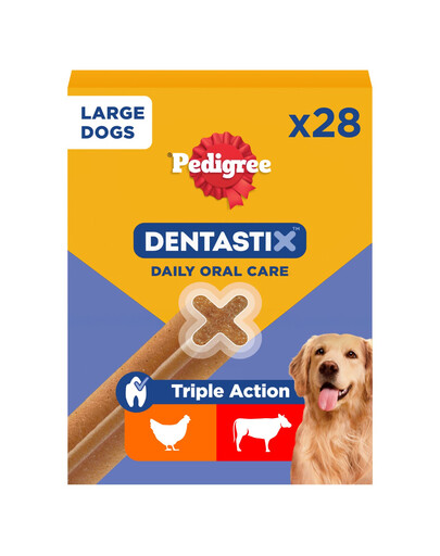PEDIGREE DentaStix (razze grandi) Snack per cani 28 pz. - 4x270g