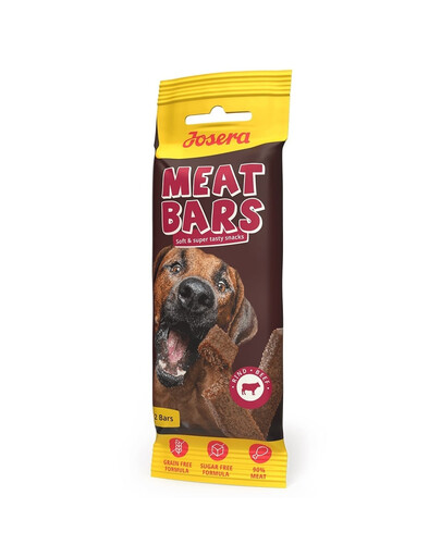 JOSERA Meat Bars Beef snack essiccati con manzo in barrette 12 x 40g