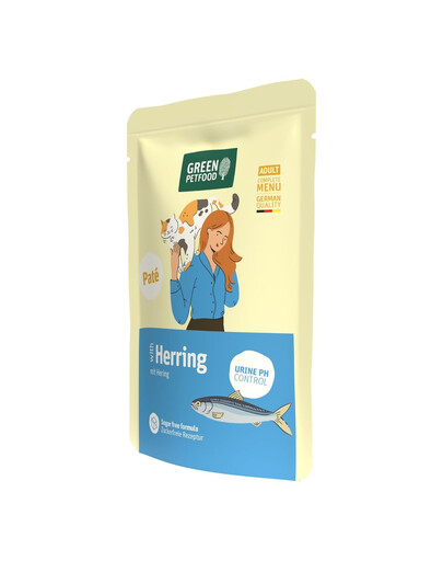GREEN PETFOOD Cat Paté con aringa per gatti 85 g