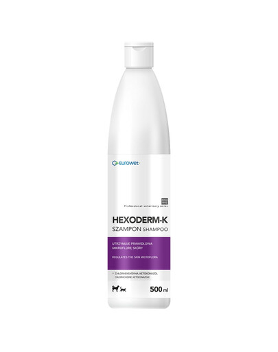 EUROWET Hexoderm-K 500 ml dermatologiczny szampon dla psów i kotów