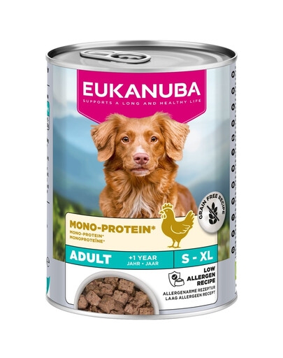 EUKANUBA Special Care Adult MonoProtein Chicken Pollo 400 g cibo umido monoproteico per cani