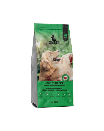 SNAX Daily Beef 20 kg cibo secco per cani al gusto di manzo