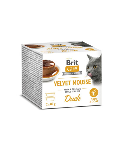 BRIT Care Cat Velvet Mousse Duck Mousse con anatra per gatti 2x80 g