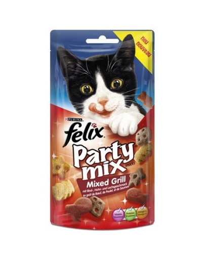 FELIX Party Mix Mixed Grill Manzo Pollo e Salmone 60g