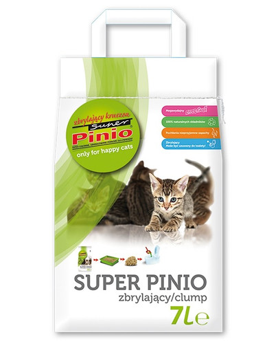 BENEK Super Pinio, lettiera per gatti a grumi 35 l
