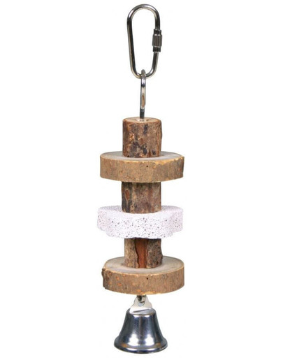 TRIXIE Giocattolo in legno con campana 16 cm