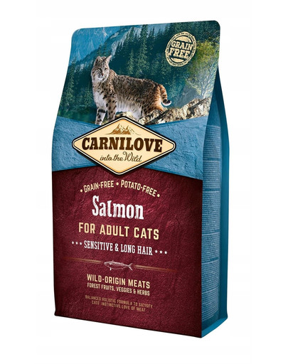 CARNILOVE Cat Sensitive & Long Hair Salmone 2 kg