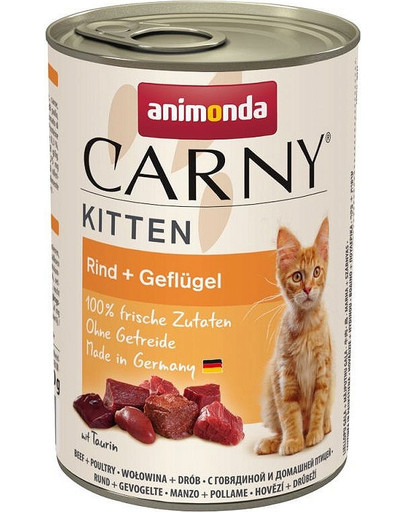 ANIMONDA Carny Kitten 400 g - manzo e pollame