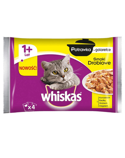 WHISKAS Ghiaccioli per adulti al gusto di pollame 52x85g