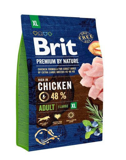 BRIT Premium By Nature Chicken Adult Extra Large XL 3kg