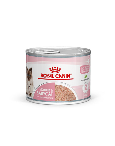 ROYAL CANIN Babycat Instinctive Mousse cibo umido per gattini dallo svezzamento a 4 mesi di età 195g