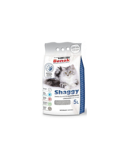 BENEK Super Shaggy 5 l lettiera per gatti a pelo lungo