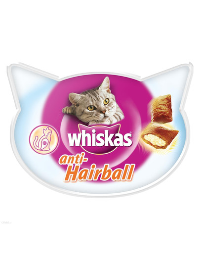 WHISKAS Anti-hairball 50g - riduce la formazione di gomitoli di pelo