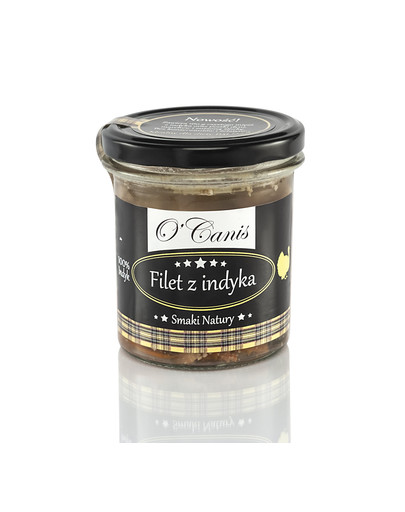 O'CANIS DE LUX Filetto di tacchino per cani in barattolo 300 g