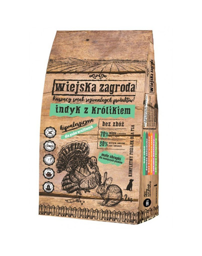 WIEJSKA ZAGRODA  Tacchino con coniglio 9 kg