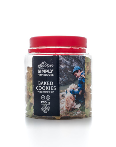 SIMPLY FROM NATURE Baked Cookies con curcuma 250 g